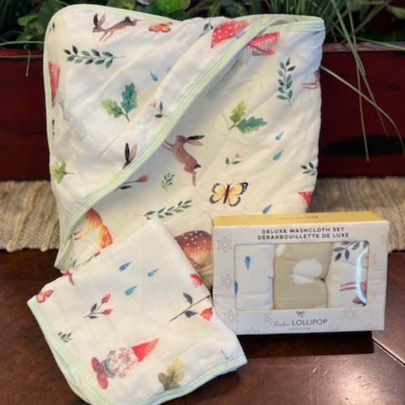LouLou Lollipop Hooded Towel Set - Adventure Begins